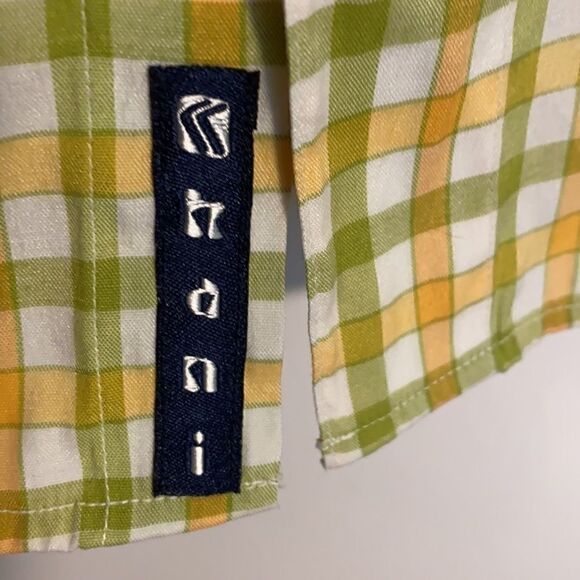 Kani plaid short sleeve button up urban shirt XL - Picture 6 of 10